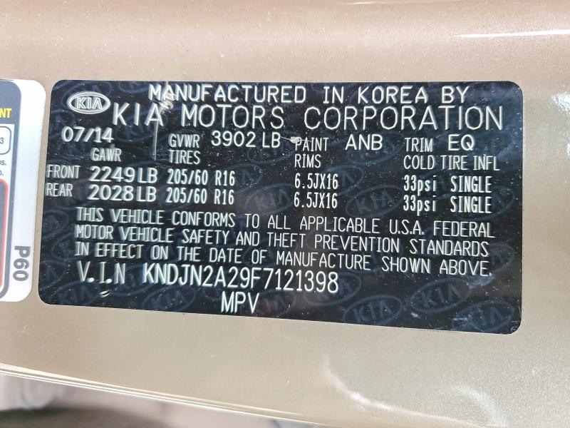 Продажа на аукционе авто 2015 Kia Soul, vin: KNDJN2A29F7121398, номер лота: 46297336