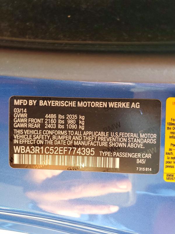 Продажа на аукционе авто 2014 Bmw 435, vin: WBA3R1C52EF774395, номер лота: 41965546
