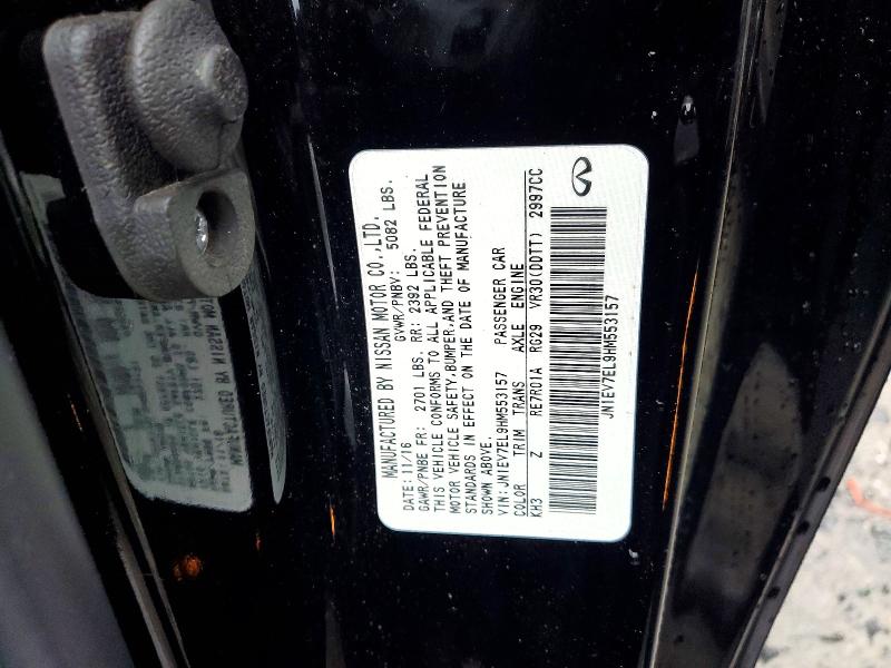 Aukcja sprzedaży 2017 Infiniti Q60, vin: JN1EV7EL9HM553157, numer aukcji: 79650195