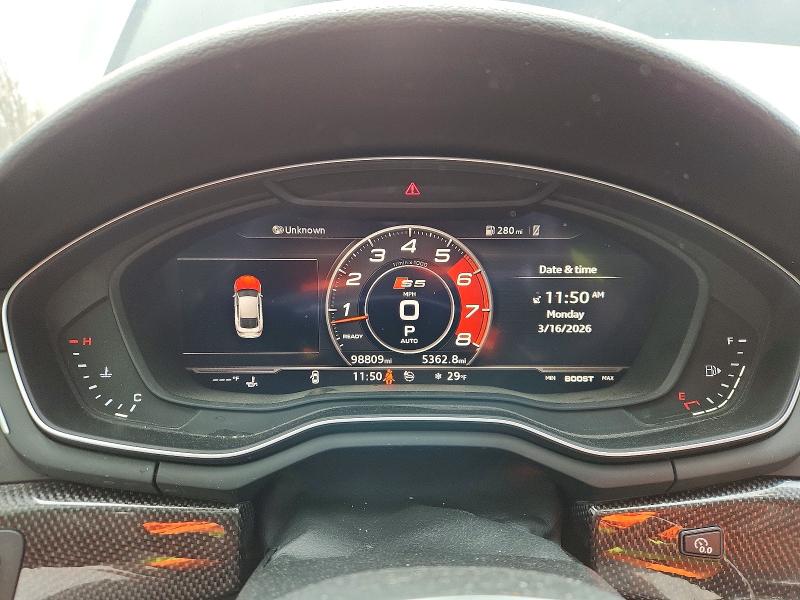 2018 Audi S5 მანქანა იყიდება აუქციონზე, vin: WAUC4CF50JA036558, აუქციონის ნომერი: 46038796