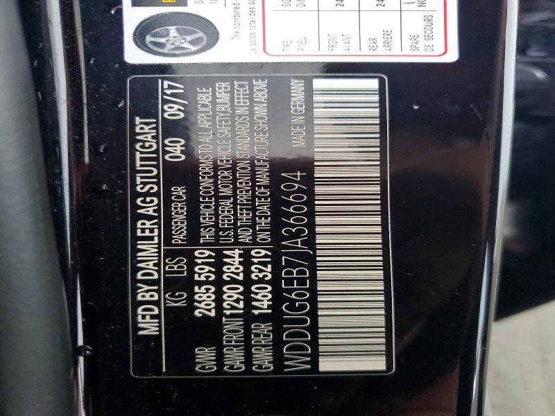 Продажа на аукционе авто 2018 Mercedes-benz S, vin: WDDUG6EB7JA366694, номер лота: 79261745