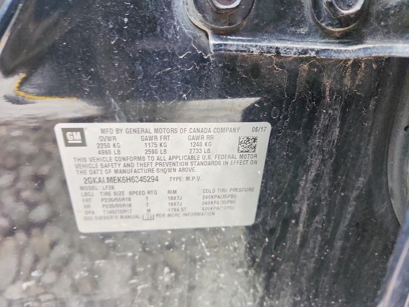 Продажа на аукционе авто 2017 Gmc Terrain, vin: 2GKALMEK6H6345294, номер лота: 46363166