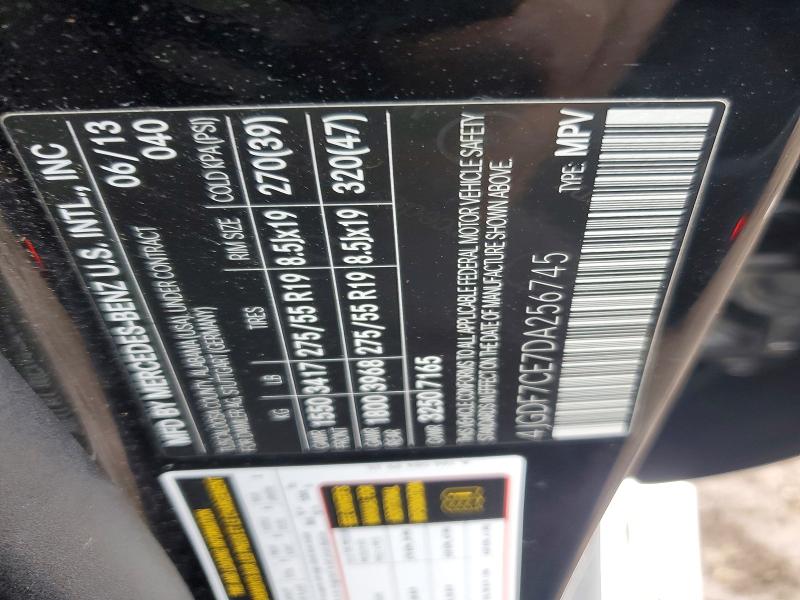 Продажа на аукционе авто 2013 Mercedes-benz Gl, vin: 4JGDF7CE7DA256745, номер лота: 45745556