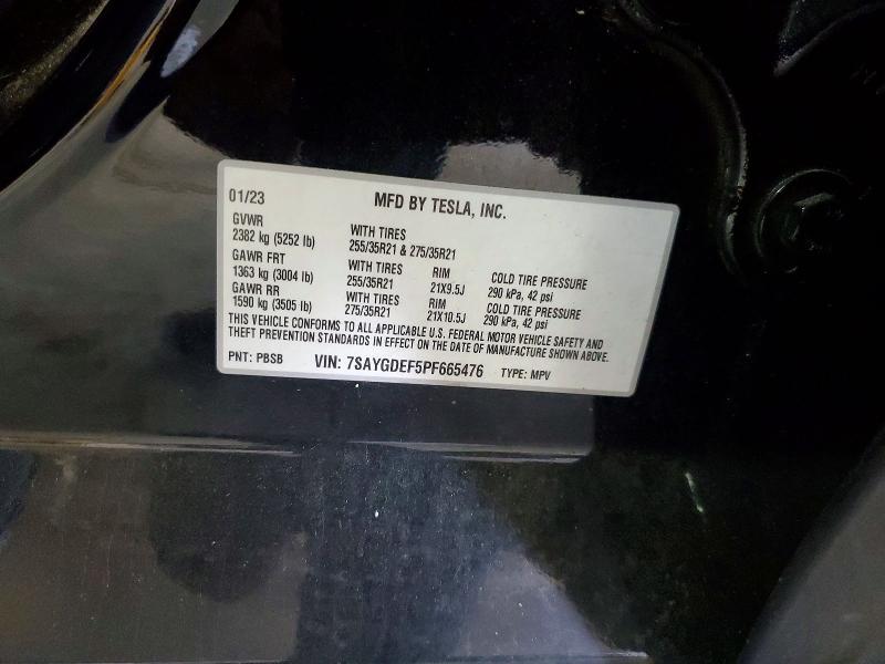Aukcja sprzedaży 2023 Tesla Model Y, vin: 7SAYGDEF5PF665476, numer aukcji: 47586836