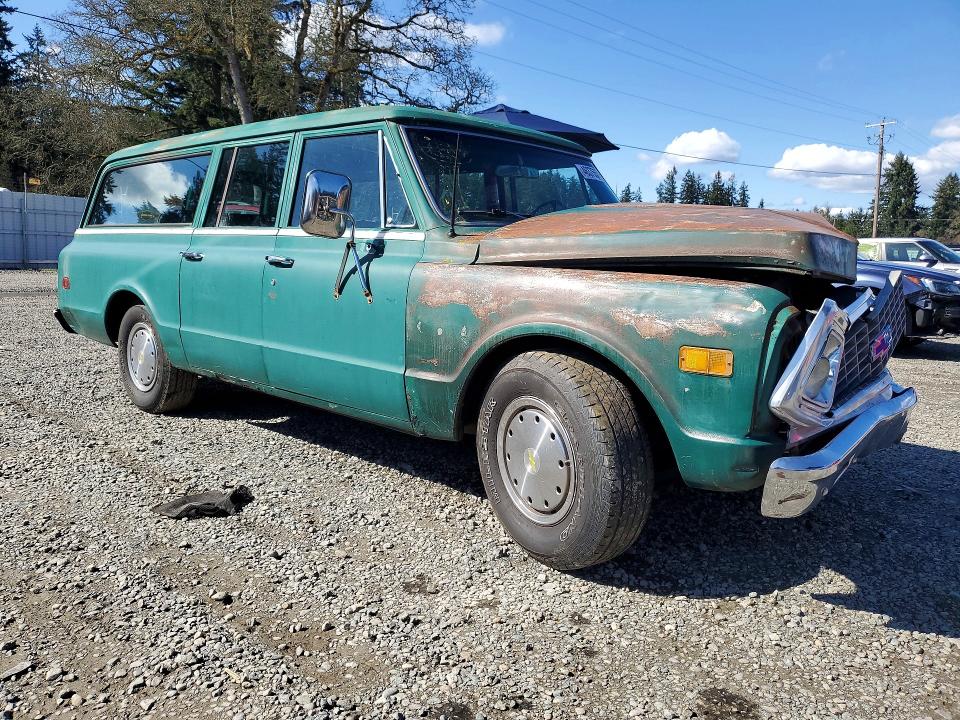 1971 Chev C20 Suburban Custom Delux მანქანა იყიდება აუქციონზე, vin: CE261Z608733, აუქციონის ნომერი: 46375576