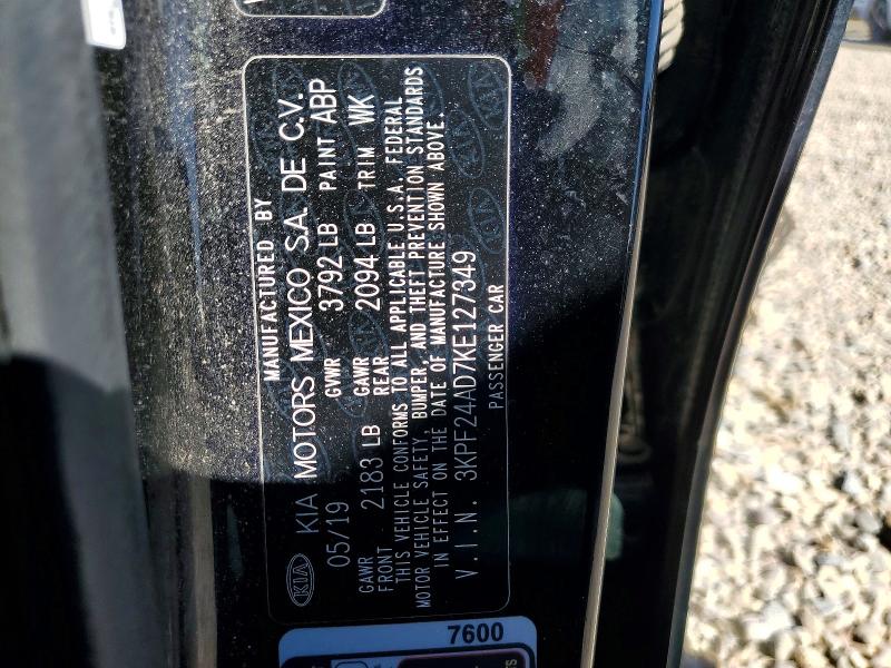 Продаж на аукціоні авто 2019 Kia Forte, vin: 3KPF24AD7KE127349, номер лоту: 79915525