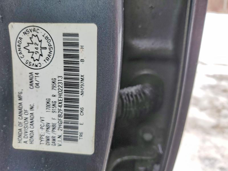 Aukcja sprzedaży 2014 Honda Civic, vin: 2HGFB2F4XEH022313, numer aukcji: 46500836