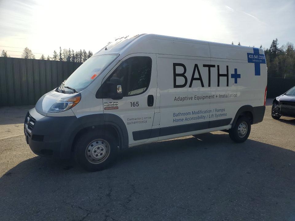 47932586 :رقم المزاد ، 3C6TRVDG5JE148703 vin ، 2018 Ram Promaster 2500 مزاد بيع