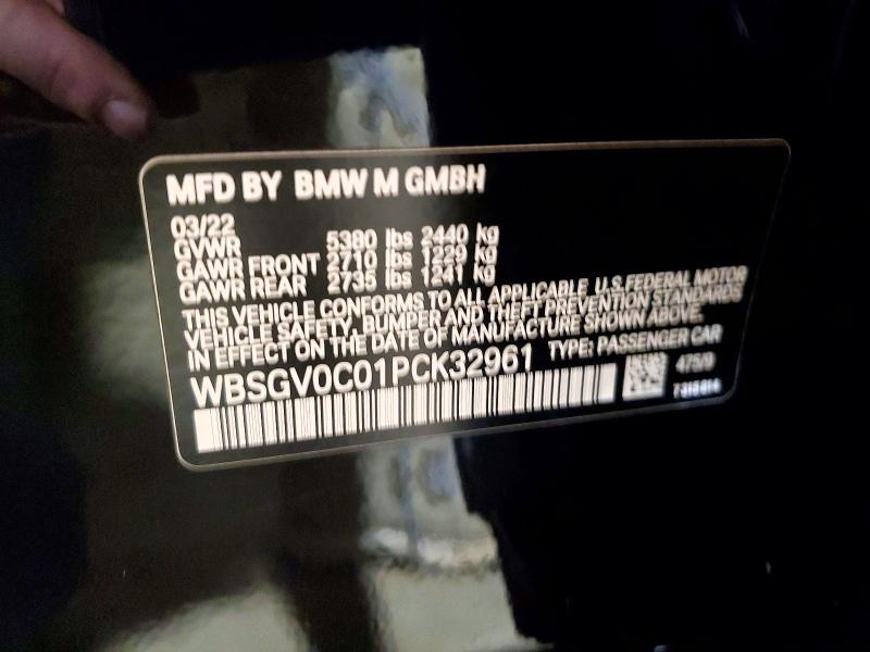 Продаж на аукціоні авто 2023 Bmw M8, vin: WBSGV0C01PCK32961, номер лоту: 45796816
