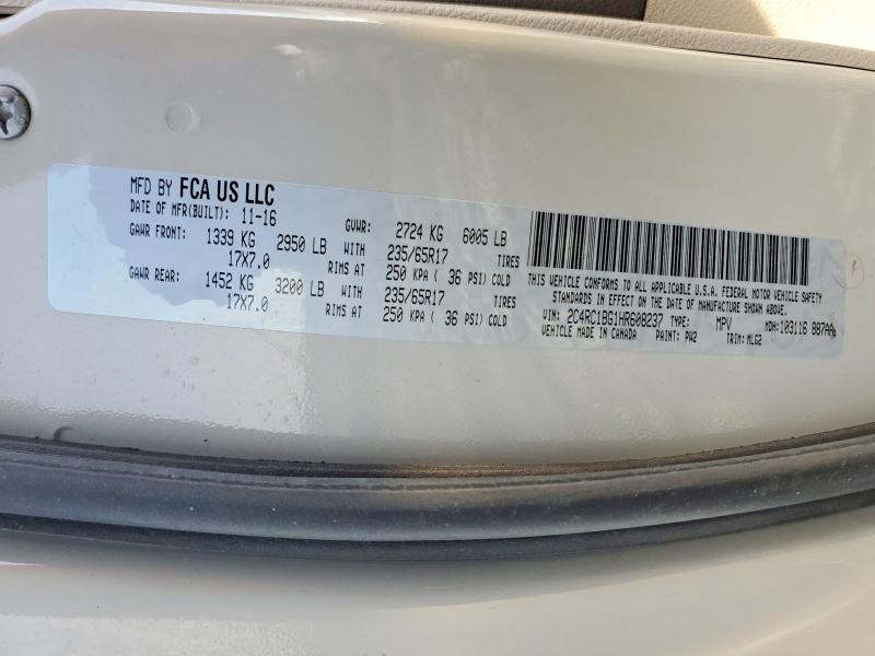 Продажа на аукционе авто 2017 Chrysler Pacifica, vin: 2C4RC1BG1HR608237, номер лота: 47895726