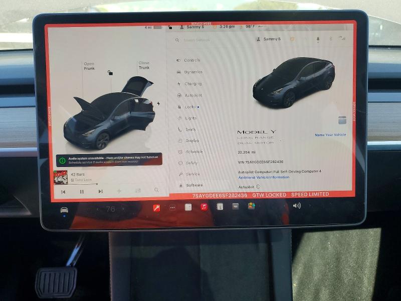 2025 Tesla Model Y მანქანა იყიდება აუქციონზე, vin: 7SAYGDEE6SF282436, აუქციონის ნომერი: 46129316