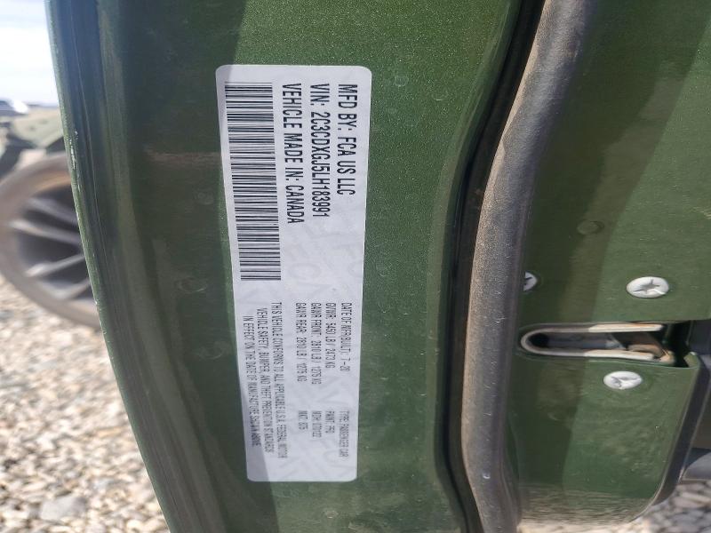 47952726 :رقم المزاد ، 2C3CDXGJ5LH183991 vin ، 2020 Dodge Charger مزاد بيع