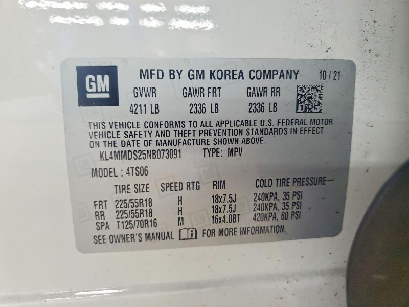 Продаж на аукціоні авто 2022 Buick Encore Gx, vin: KL4MMDS25NB073091, номер лоту: 45513576