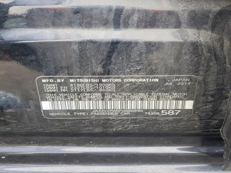 Продаж на аукціоні авто 2015 Mitsubishi Lancer, vin: JA32V2FW0FU000890, номер лоту: 47017266
