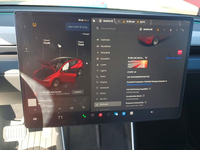 42007036 :رقم المزاد ، 7SAYGDEE0TF327775 vin ، 2026 Tesla Model Y مزاد بيع