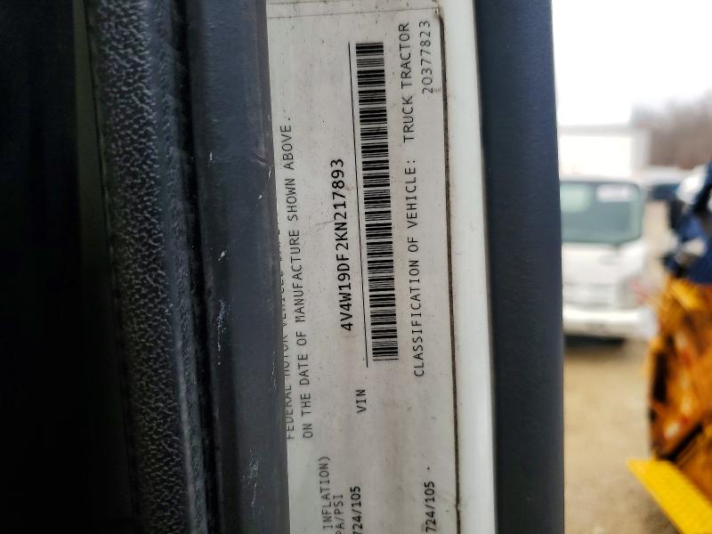 Aukcja sprzedaży 2019 Volvo Vnr, vin: 4V4W19DF2KN217893, numer aukcji: 79583875