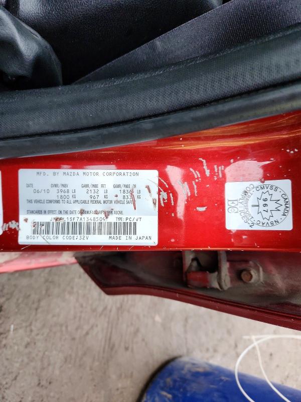 42005786 :رقم المزاد ، JM1BL1SF7A1348509 vin ، 2010 Mazda 3 مزاد بيع