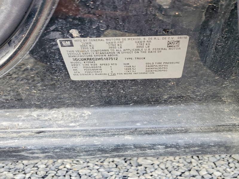 Aukcja sprzedaży 2017 Chevrolet Silverado, vin: 3GCUKREC2HG187512, numer aukcji: 47168906