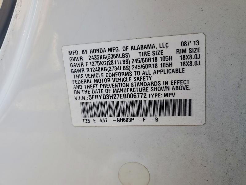 Продаж на аукціоні авто 2014 Acura Mdx, vin: 5FRYD3H27EB006772, номер лоту: 46417286