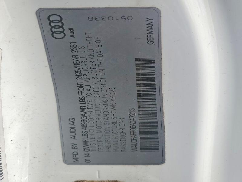 Aukcja sprzedaży 2014 Audi A5, vin: WAUCFAFR0EA047213, numer aukcji: 47368596