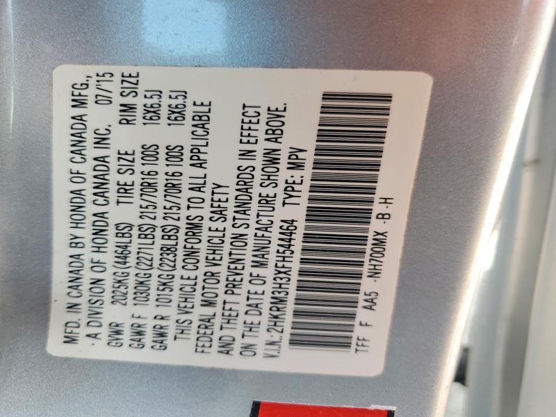 Aukcja sprzedaży 2015 Honda Cr-v, vin: 2HKRM3H3XFH544464, numer aukcji: 78433775