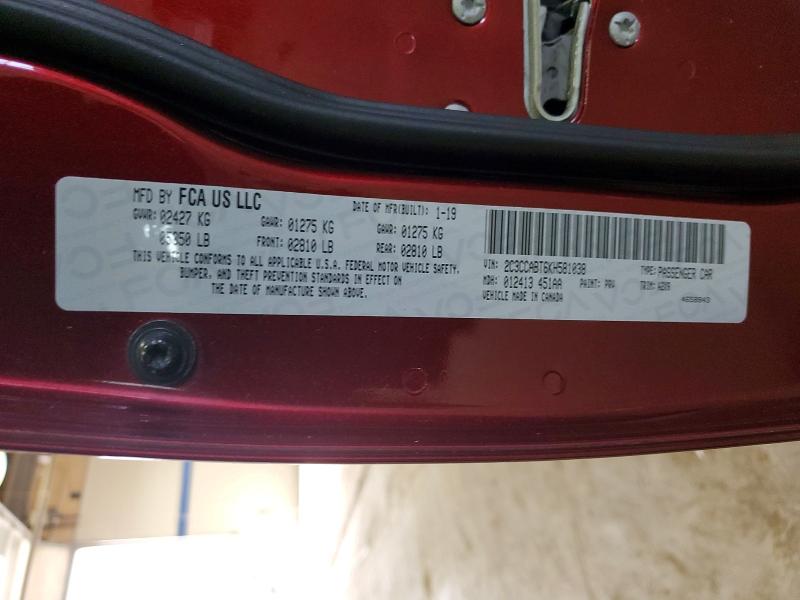 Продажа на аукционе авто 2019 Chrysler 300, vin: 2C3CCABT6KH581038, номер лота: 79118095