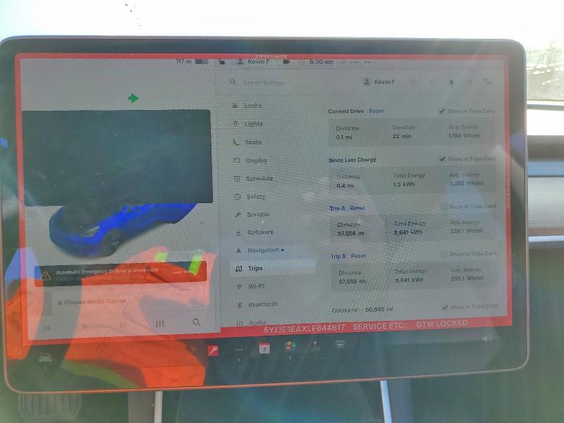 Продажа на аукционе авто 2020 Tesla Model 3, vin: 5YJ3E1EAXLF644617, номер лота: 79613105