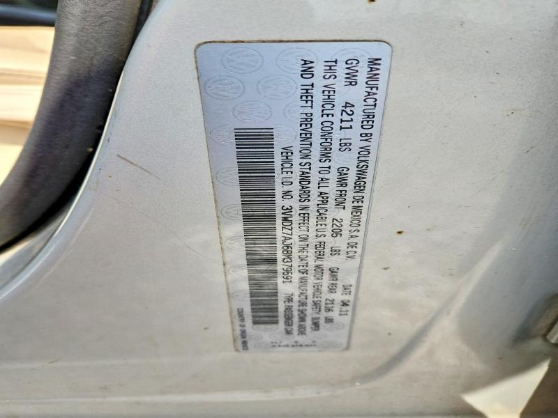Продаж на аукціоні авто 2011 Volkswagen Jetta, vin: 3VWDZ7AJ6BM379591, номер лоту: 47336956