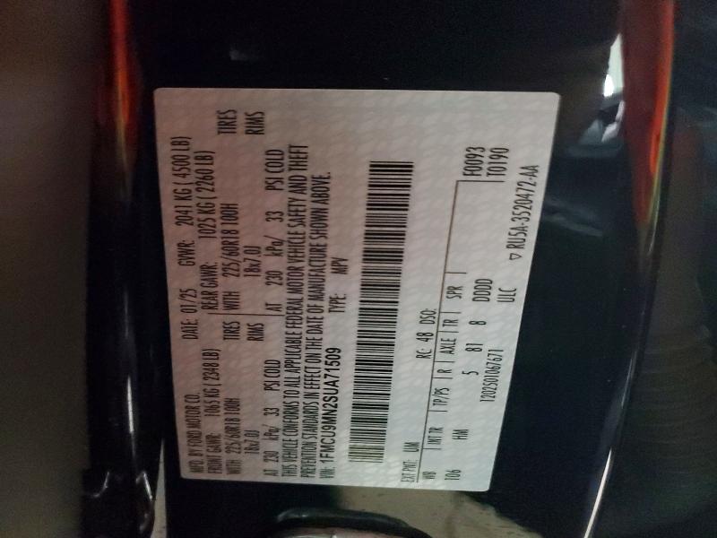 Продаж на аукціоні авто 2025 Ford Escape, vin: 1FMCU9MN2SUA71509, номер лоту: 47191376