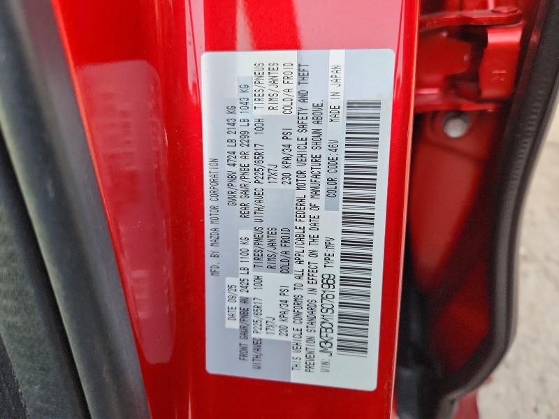 Aukcja sprzedaży 2025 Mazda Cx-5, vin: JM3KFBCM1S0761969, numer aukcji: 46917986