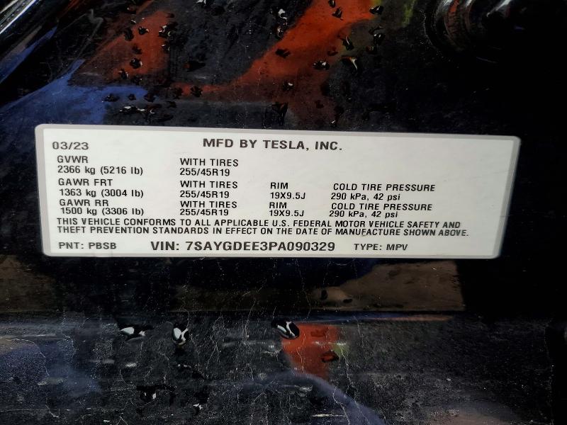 Продаж на аукціоні авто 2023 Tesla Model Y, vin: 7SAYGDEE3PA090329, номер лоту: 79480145