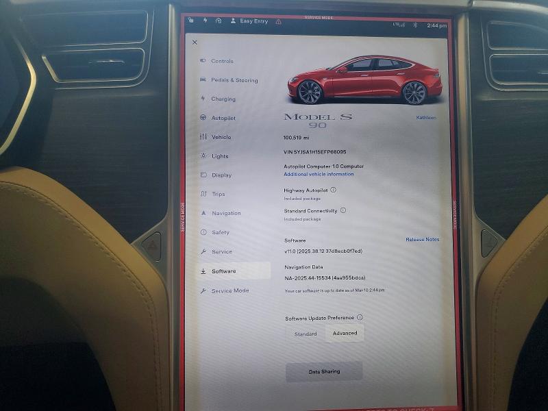 Продажа на аукционе авто 2014 Tesla Model S, vin: 5YJSA1H15EFP66095, номер лота: 41984796