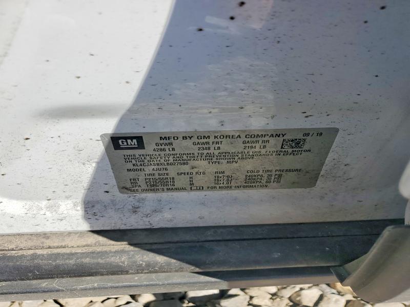 Продаж на аукціоні авто 2020 Buick Encore, vin: KL4CJASBXLB027580, номер лоту: 45992536