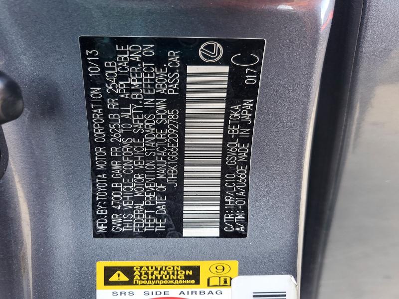 Aukcja sprzedaży 2014 Lexus Es 350, vin: JTHBK1GG6E2092785, numer aukcji: 46751776