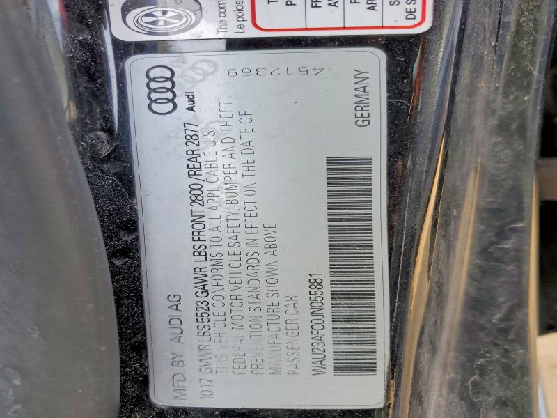 47550006 :رقم المزاد ، WAU23AFC0JN055881 vin ، 2018 Audi A7 مزاد بيع