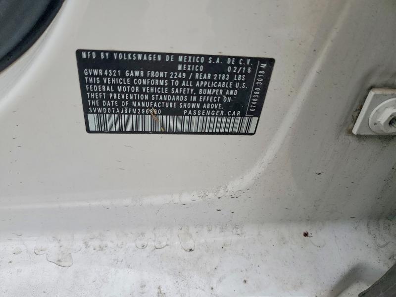 Продаж на аукціоні авто 2015 Volkswagen Jetta, vin: 3VWD07AJ6FM296890, номер лоту: 79760375