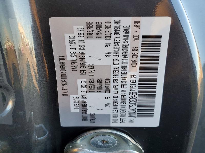 46959596 :رقم المزاد ، JM1NDAD73J0203456 vin ، 2018 Mazda Mx-5 Miata مزاد بيع