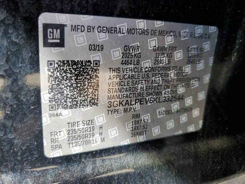 Aukcja sprzedaży 2019 Gmc Terrain, vin: 3GKALPEV6KL332544, numer aukcji: 46244566