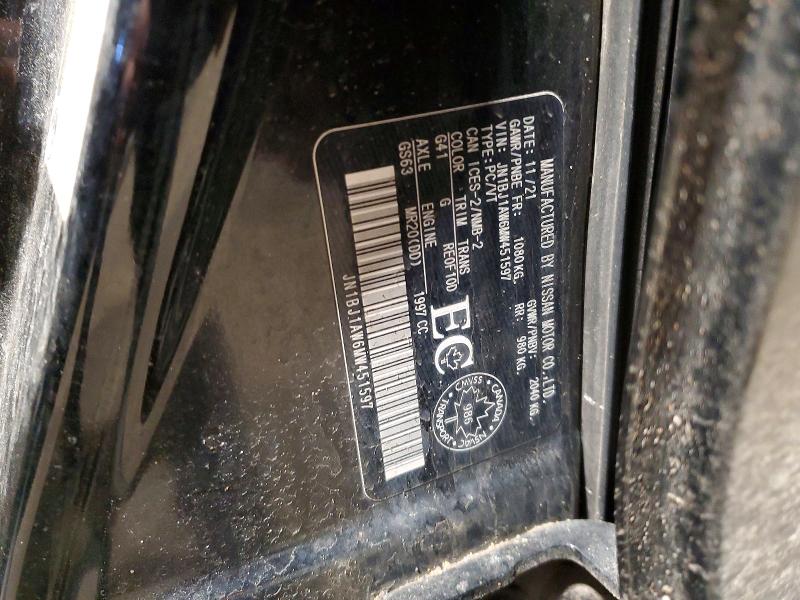Продажа на аукционе авто 2021 Nissan Qashqai, vin: JN1BJ1AW6MW451597, номер лота: 46375136