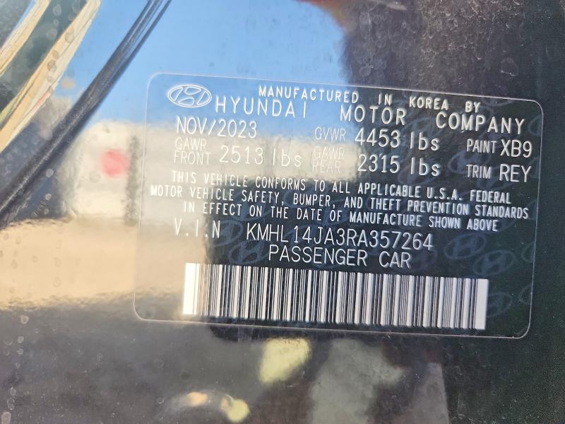 Aukcja sprzedaży 2024 Hyundai Sonata, vin: KMHL14JA3RA357264, numer aukcji: 45696606