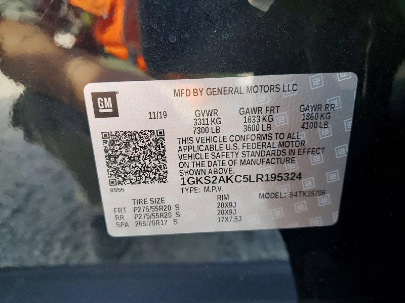 Продаж на аукціоні авто 2020 Gmc Yukon, vin: 1GKS2AKC5LR195324, номер лоту: 79486405
