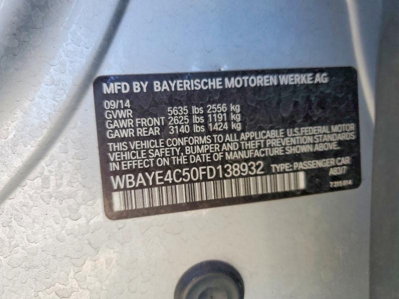 Aukcja sprzedaży 2015 Bmw 740, vin: WBAYE4C50FD138932, numer aukcji: 79267825