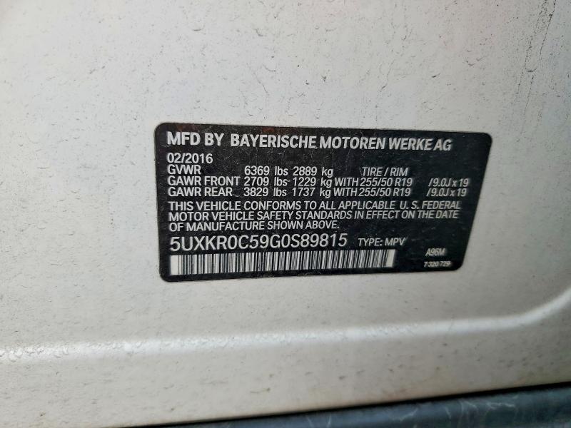 Aukcja sprzedaży 2016 Bmw X5, vin: 5UXKR0C59G0S89815, numer aukcji: 46810546