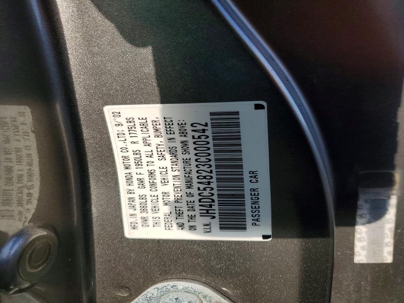 Aukcja sprzedaży 2003 Acura Rsx, vin: JH4DC54823C000542, numer aukcji: 45675826
