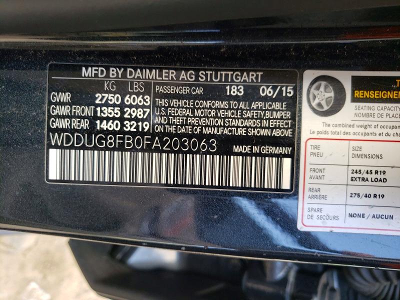 Aukcja sprzedaży 2015 Mercedes-benz S, vin: WDDUG8FB0FA203063, numer aukcji: 79780775