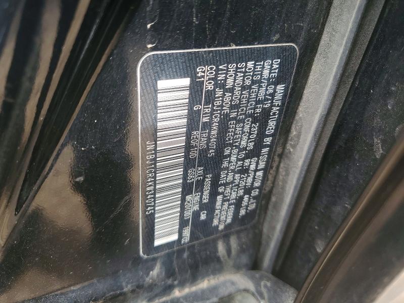 Aukcja sprzedaży 2019 Nissan Rogue Sport, vin: JN1BJ1CR4KW340745, numer aukcji: 46745186
