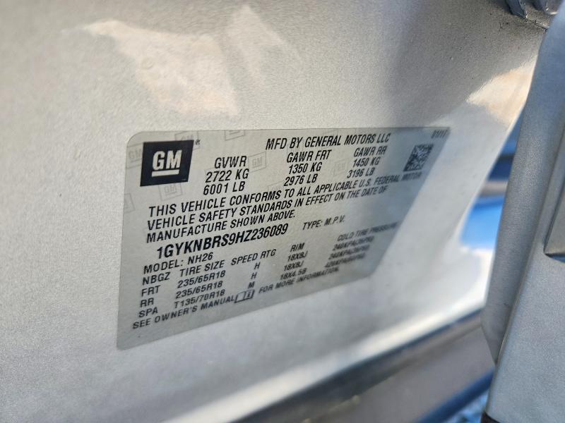 Aukcja sprzedaży 2017 Cadillac Xt5, vin: 1GYKNBRS9HZ236089, numer aukcji: 46756256