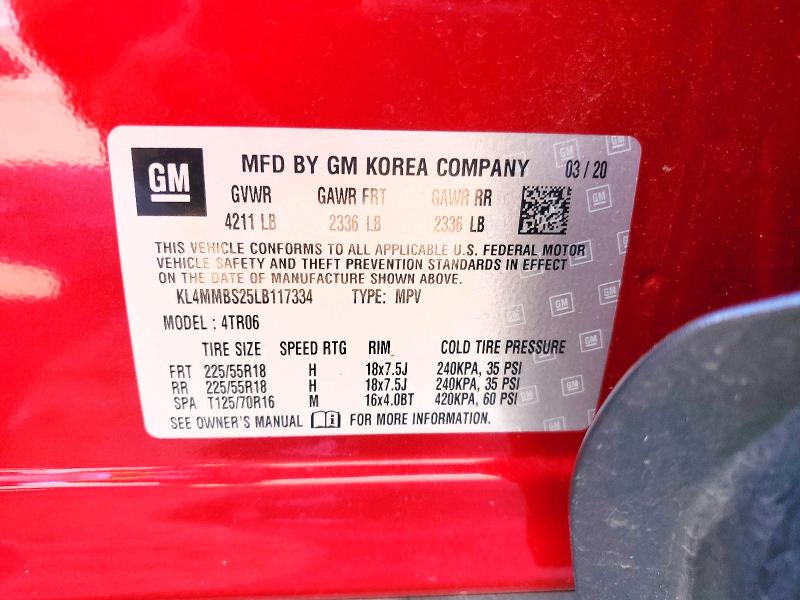 Продажа на аукционе авто 2020 Buick Encore Gx, vin: KL4MMBS25LB117334, номер лота: 46117866