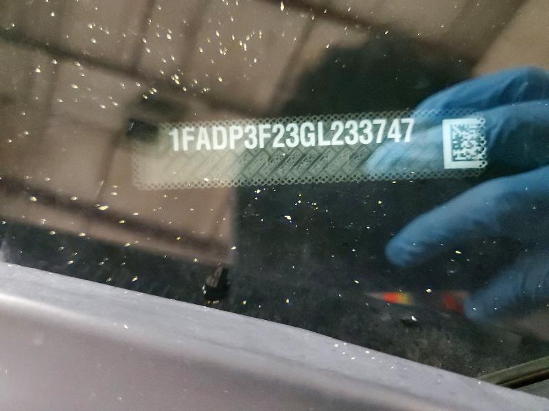 48013456 :رقم المزاد ، 1FADP3F23GL233747 vin ، 2016 Ford Focus مزاد بيع