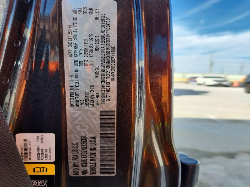 Aukcja sprzedaży 2022 Jeep Gladiator, vin: 1C6HJTAG2NL126354, numer aukcji: 79551235